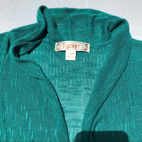✨4 for $20✨ Aqua Blue Shrug Sweater - Picture 5 of 8